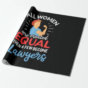 A Few Women Become Lawyers Wrapping Paper