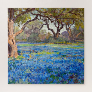 A Field of Bluebonnets at Alamo Heights, 1919, Jigsaw Puzzle