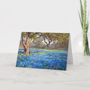 A Field of Bluebonnets at Alamo Heights, Card