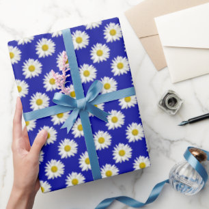 A field of Fresh White Daisies Wrapping Paper