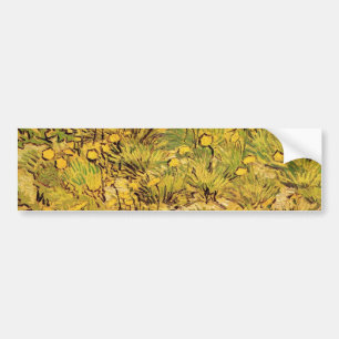 A Field of Yellow Flowers, Vincent van Gogh Bumper Sticker
