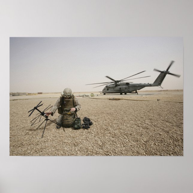 A field radio operator poster (Front)