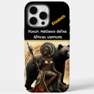 A fierce warrior queen commands nature's power iPhone 16 pro max case