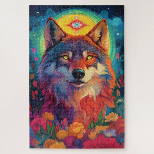 A fierce wolf  jigsaw puzzle
