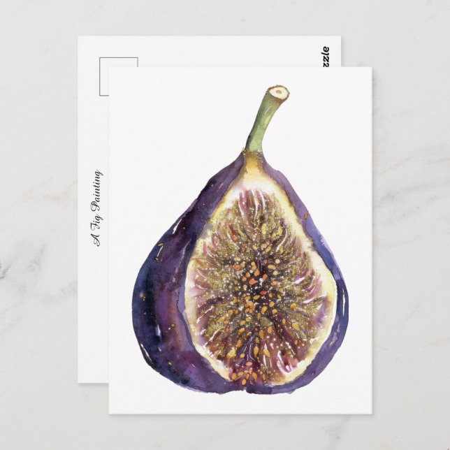 A Fig Painting Postcard (Front/Back)