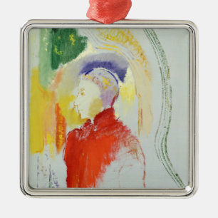 A Figure (w/c on paper) Metal Tree Decoration