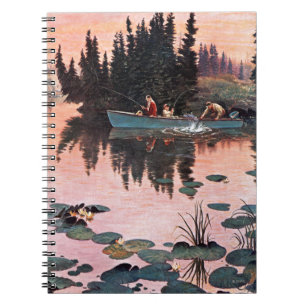 A Fine Catch by John Clymer Notebook