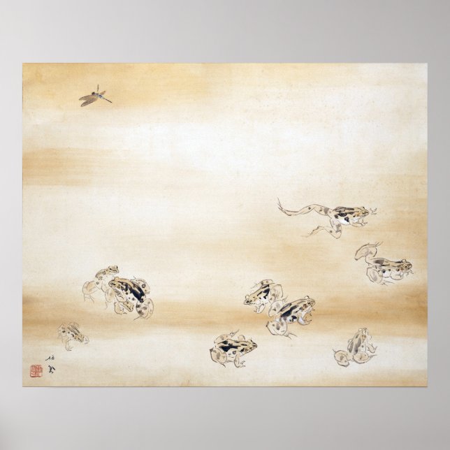 "A Fine Day" Japanese Ink Painting Poster (Front)