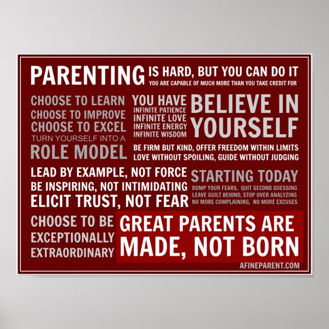 A Fine Parent's Manifesto - Poster (Front)