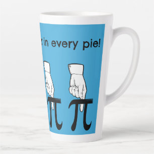 A Finger in Every Pi Latte Mug