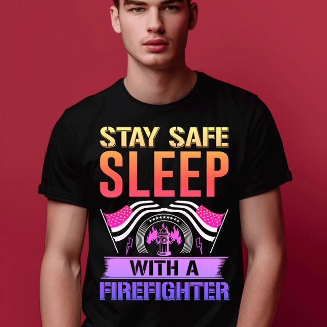 A firefighter's spirited message on a bold t-shirt (Creator Uploaded)
