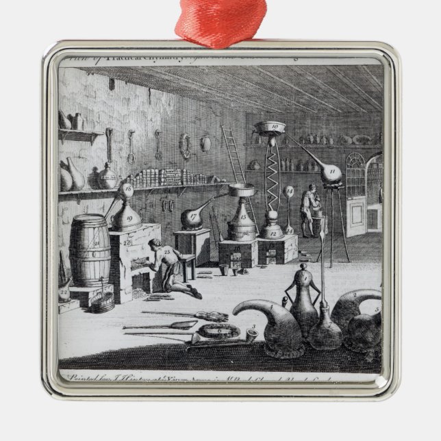 A first view of Practical Chemistry Metal Ornament (Front)