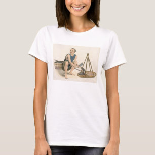 A Fishmonger, plate 39 from 'The Costumes of China T-Shirt