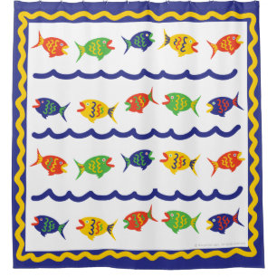 A Fishy  Shower Curtain