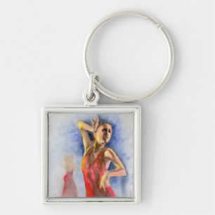 A FLAMENCO DANCER 2 KEY RING