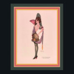"A Flash of Old Spain' Art Deco ca. 1921 Poster<br><div class="desc">Art Deco  Flapper Print "A Flash of Old Spain" by Wesley Morris ca. 1921 Standard 11x14 shown here. Standard 8x10 and 16x20 ,  along with custom sizes available.</div>