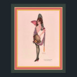 "A Flash of Old Spain' Art Deco ca. 1921 Poster<br><div class="desc">Art Deco  Flapper Print "A Flash of Old Spain" by Wesley Morris ca. 1921 Standard 11x14 shown here. Standard 8x10 and 16x20 ,  along with custom sizes available.</div>