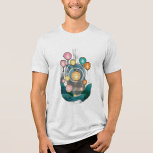 A floating paper lantern festival  Tri-Blend shirt