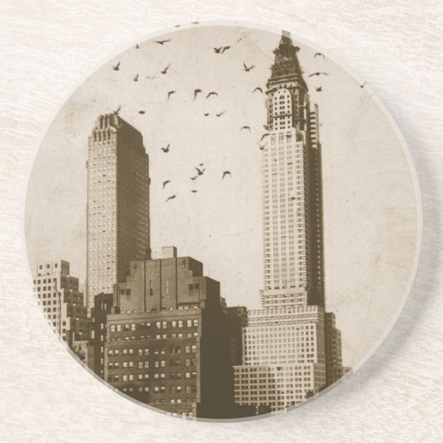 A flock of birds flying coaster (Front)