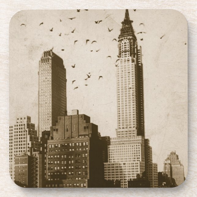 A flock of birds flying coaster (Front)