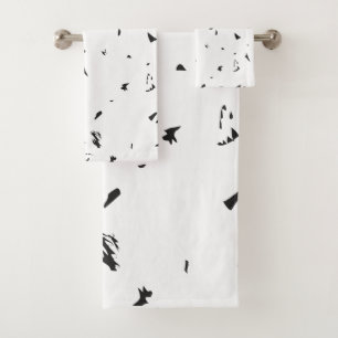 A flock of birds flying in the sky. bath towel set