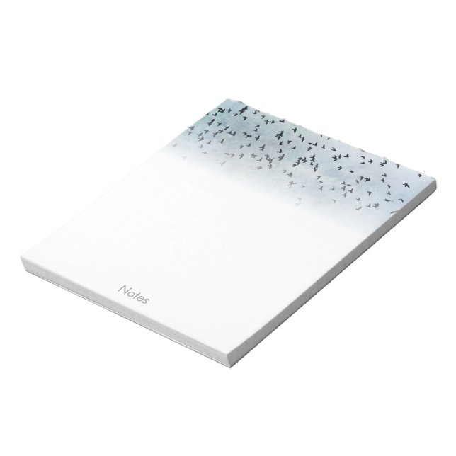 A flock of birds notepad (Rotated)