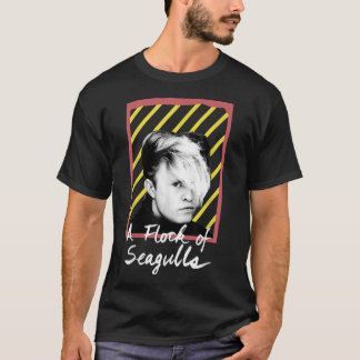 A Flock Of Seagulls - 80s Stripes T-Shirt