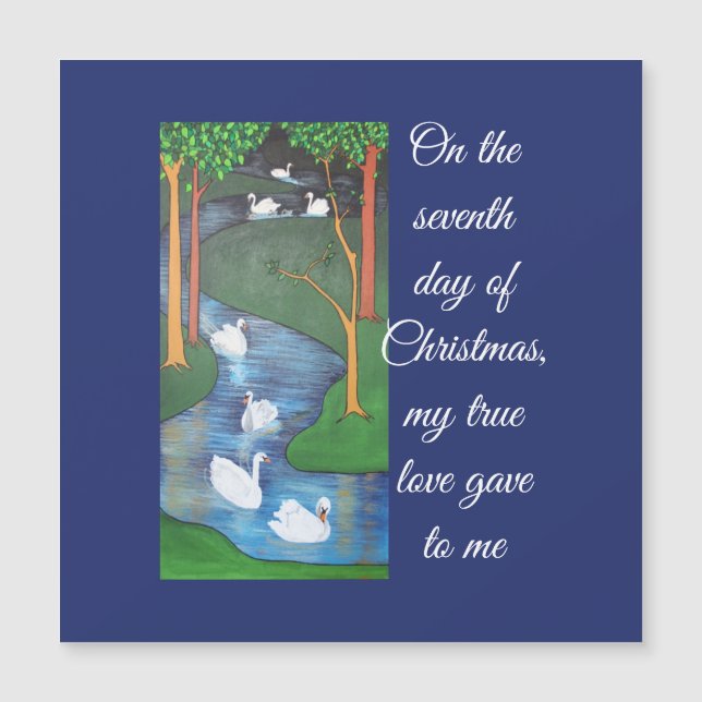 A Flock of Seven Swans-A-Swimming  (Front)