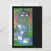 A Flock of Seven Swans-A-Swimming