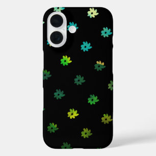 a floral design . coloured flowers iPhone 16 case