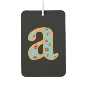 A floral flower blossoms vines petals plant bloom car air freshener