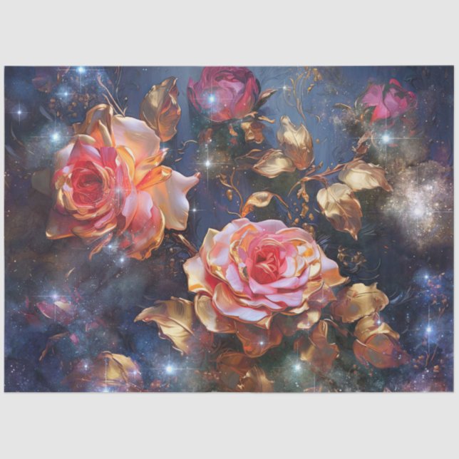 A Floral Galaxy Series Design #21 Tissue Paper (Front)