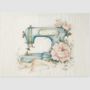 A Floral Sewing Machine Series Design #9 Tissue Paper