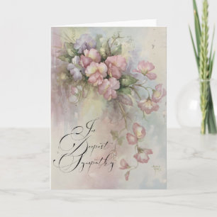 A Floral Sympathy Card