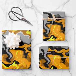 A Flow of Energy and Contrast Wrapping Paper Sheet