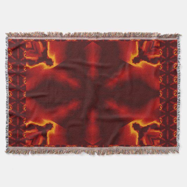 A Flower 7 Throw Blanket (Front)