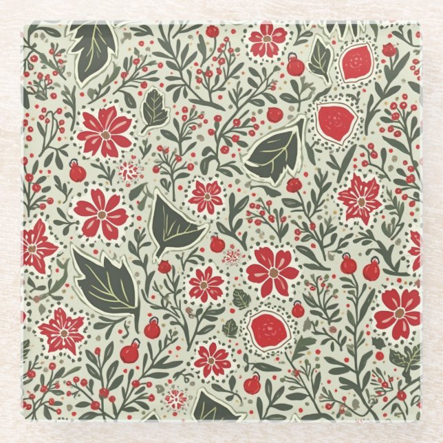a flower and leaf-shaped coaster that gives small  (Front)