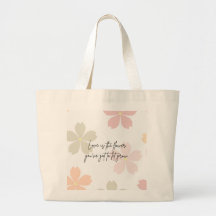 A flower tote bag