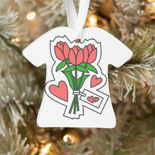 A Flower With A Message Of Love Ornament