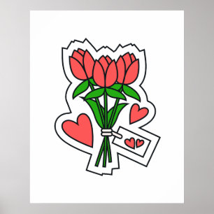 A Flower With A Message Of Love Poster