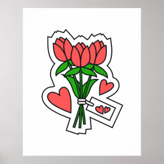 A Flower With A Message Of Love Poster