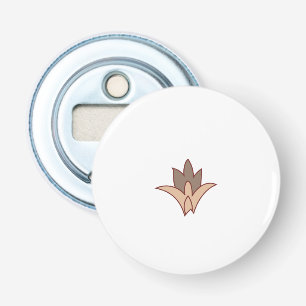 a flower with brown petals on a white background bottle opener