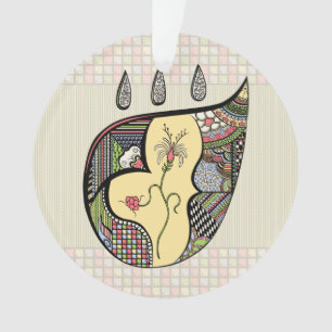 A Flower Within Acrylic Ornament