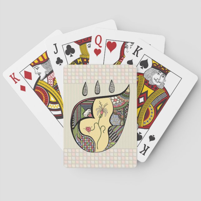 A Flower Within Classic Playing Cards (Back)