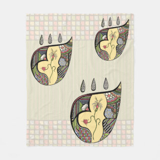 A Flower Within Fleece Blanket