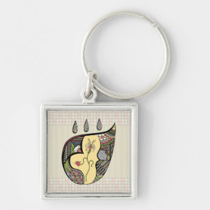 A Flower Within Keychain