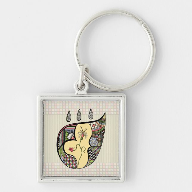 A Flower Within Keychain (Front)