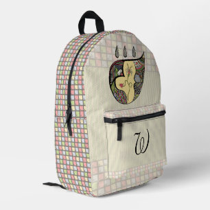 A Flower Within Printed Backpack