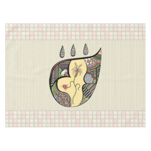 A Flower Within Tablecloth