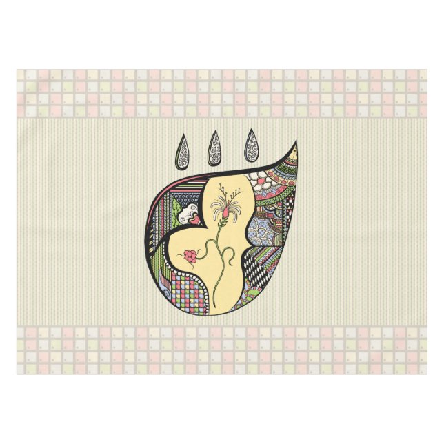 A Flower Within Tablecloth (Front (Horizontal))